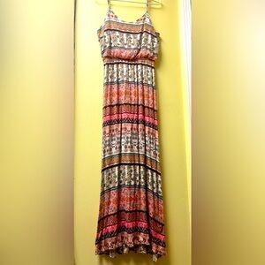 Spaghetti Strap Maxi Dress Small EUC